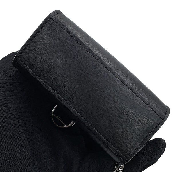 デルヴォー バッグチャーム ブリヨン ミニ ルーモア ボックスカーフ Delvaux 黒