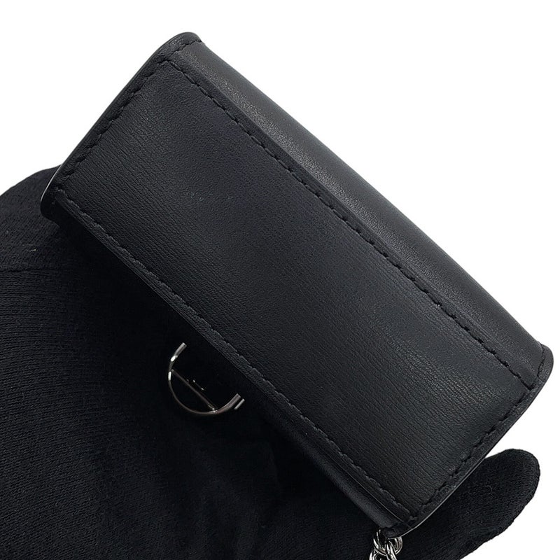 デルヴォー バッグチャーム ブリヨン ミニ ルーモア ボックスカーフ Delvaux 黒