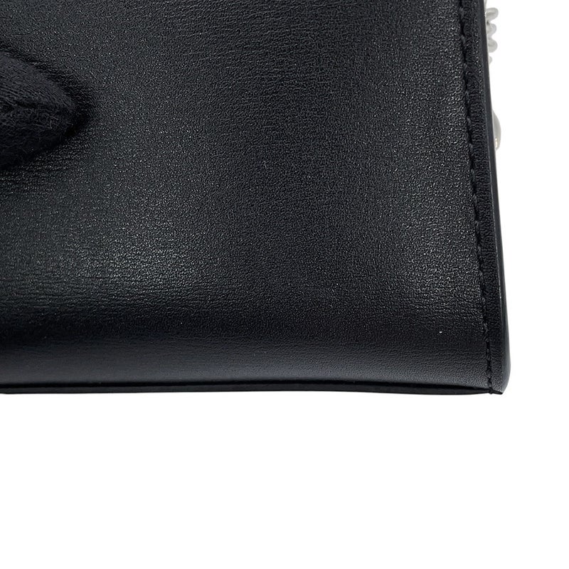 デルヴォー バッグチャーム ブリヨン ミニ ルーモア ボックスカーフ Delvaux 黒