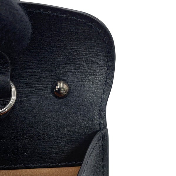 デルヴォー バッグチャーム ブリヨン ミニ ルーモア ボックスカーフ Delvaux 黒