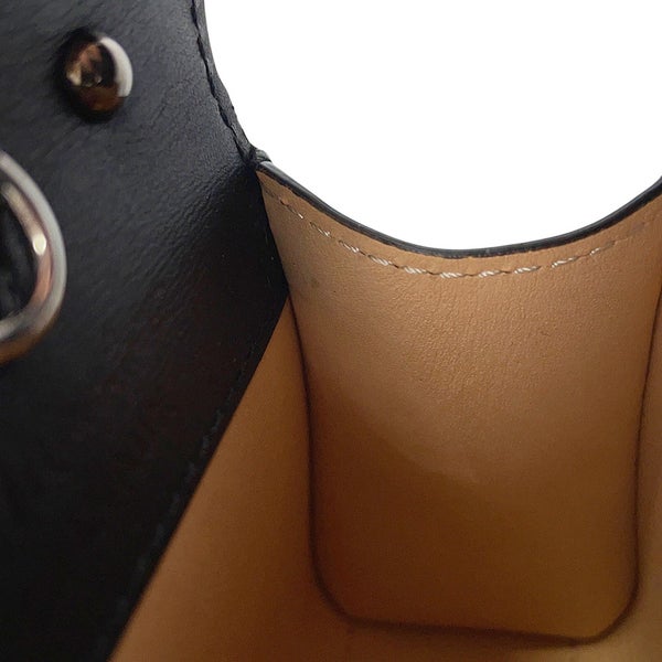 デルヴォー バッグチャーム ブリヨン ミニ ルーモア ボックスカーフ Delvaux 黒