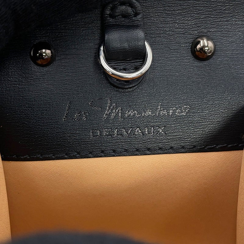 デルヴォー バッグチャーム ブリヨン ミニ ルーモア ボックスカーフ Delvaux 黒
