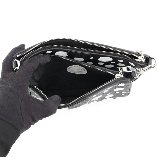 ルイヴィトン ショルダーバッグ モノグラム・アンプラント/インフィニティ ドット LV × YK ミュルティ・ポシェット・アクセソワール M46410 黒