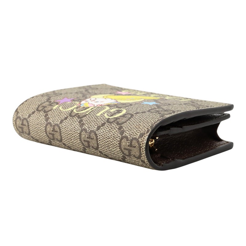 グッチ 二つ折り財布 GGスプリーム ばなにゃ コンパクトウォレット レザー 701009 GUCCI アウトレット品