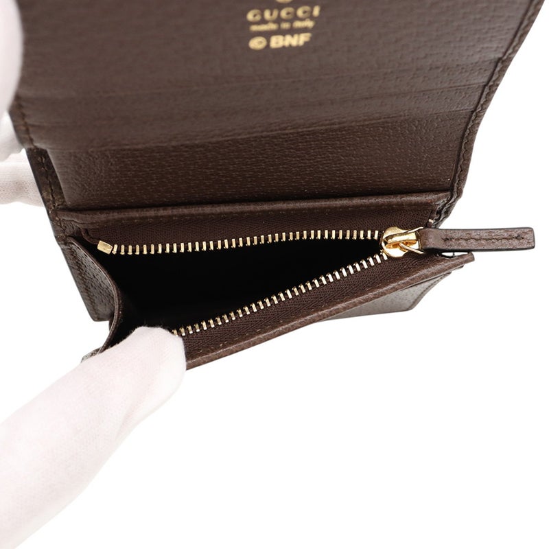 グッチ 二つ折り財布 GGスプリーム ばなにゃ コンパクトウォレット レザー 701009 GUCCI アウトレット品