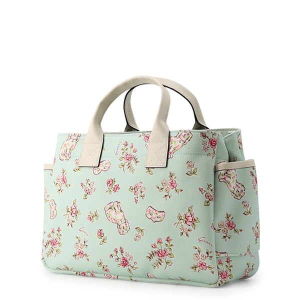 グッチ トートバッグ チルドレンズ キャンバス/レザー インターロッキングG フラワー ドッグ 628159 GUCCI バッグ ハンドバッグ 白