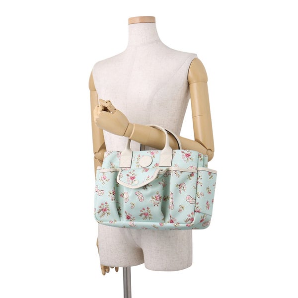 グッチ トートバッグ チルドレンズ キャンバス/レザー インターロッキングG フラワー ドッグ 628159 GUCCI バッグ ハンドバッグ 白