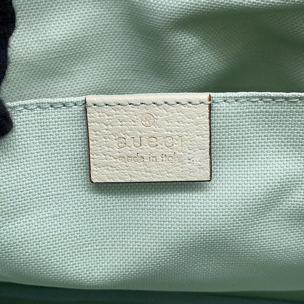 グッチ トートバッグ チルドレンズ キャンバス/レザー インターロッキングG フラワー ドッグ 628159 GUCCI バッグ ハンドバッグ 白