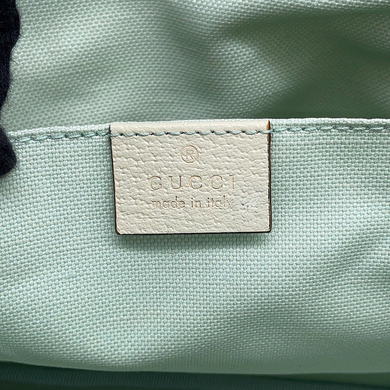 グッチ トートバッグ チルドレンズ キャンバス/レザー インターロッキングG フラワー ドッグ 628159 GUCCI バッグ ハンドバッグ 白