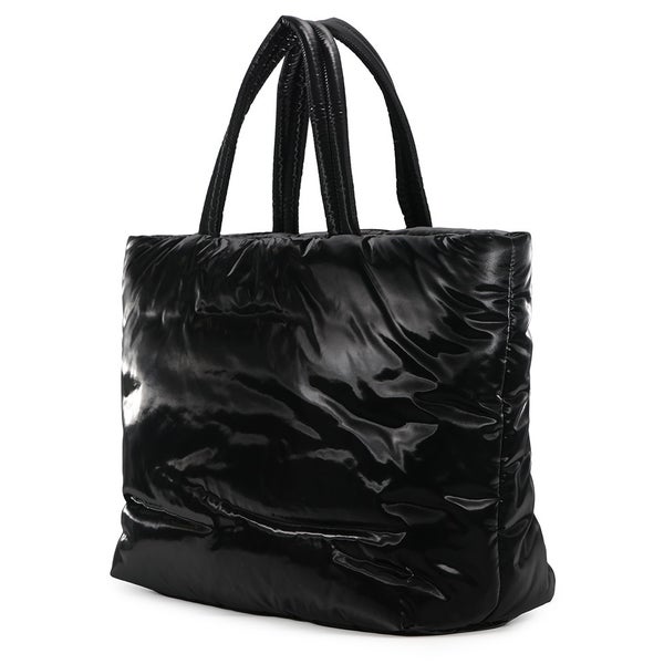 サンローランパリ トートバッグ ワイド パファー ロゴ ショッピングバッグ 756269 SAINT LAURENT PARIS 黒