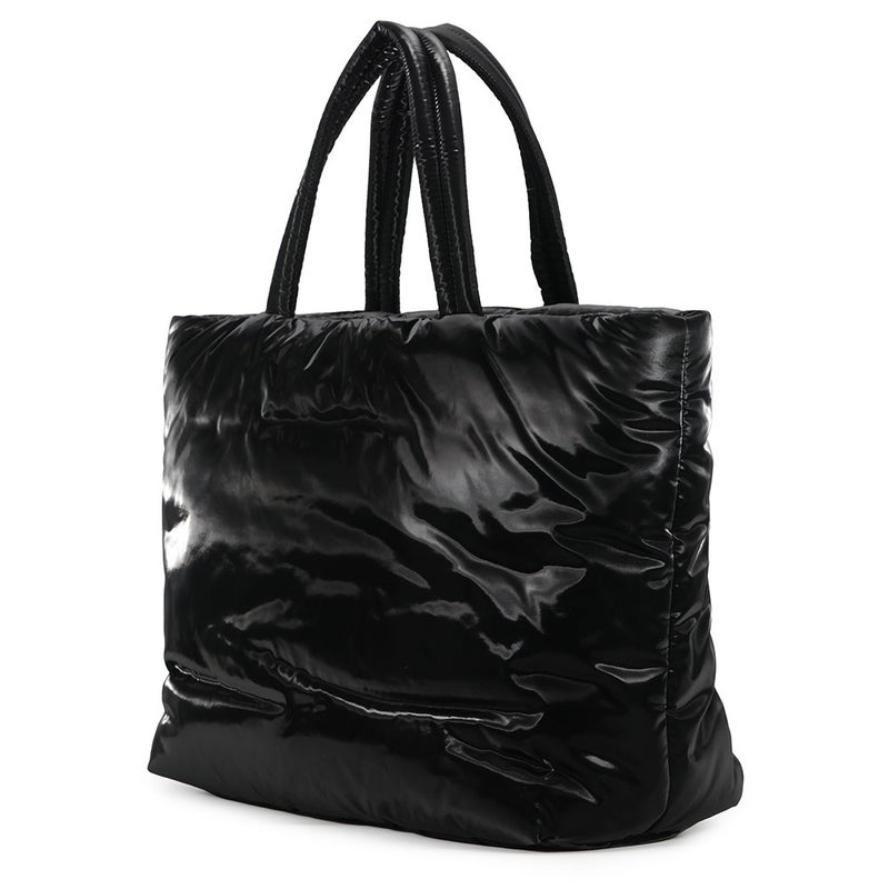 サンローランパリ トートバッグ ワイド パファー ロゴ ショッピングバッグ 756269 SAINT LAURENT PARIS 黒