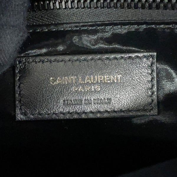 サンローランパリ トートバッグ ワイド パファー ロゴ ショッピングバッグ 756269 SAINT LAURENT PARIS 黒