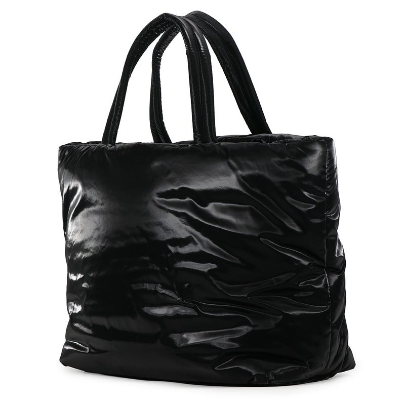 サンローランパリ トートバッグ ワイド パファー ロゴ ショッピングバッグ 756269 SAINT LAURENT PARIS 黒