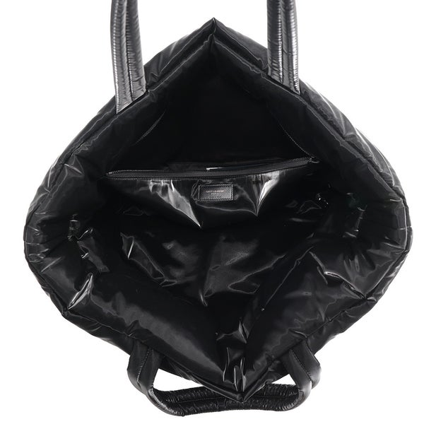 サンローランパリ トートバッグ ワイド パファー ロゴ ショッピングバッグ 756269 SAINT LAURENT PARIS 黒