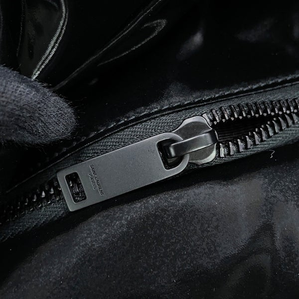 サンローランパリ トートバッグ ワイド パファー ロゴ ショッピングバッグ 756269 SAINT LAURENT PARIS 黒