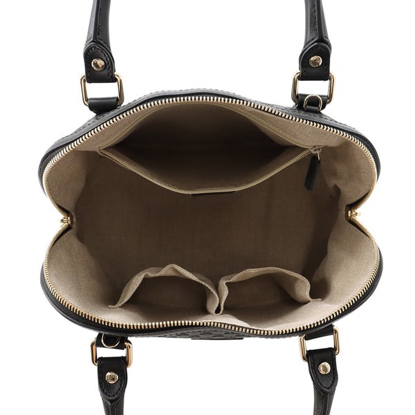 グッチ ハンドバッグ マイクログッチシマ レザー 449663 GUCCI 2wayショルダーバッグ 黒 アウトレット品
