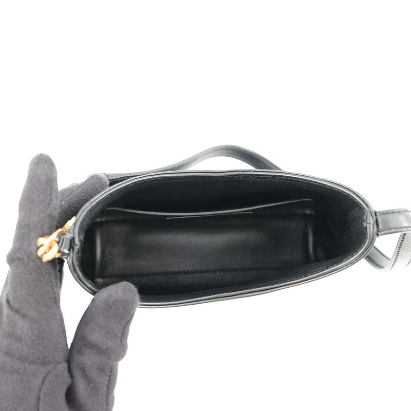 サンローランパリ ワンショルダーバッグ ランデヴー ミニ ホーボーバッグ パテントレザー 773626 SAINT LAURENT PARIS 黒