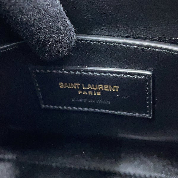 サンローランパリ ワンショルダーバッグ ランデヴー ミニ ホーボーバッグ パテントレザー 773626 SAINT LAURENT PARIS 黒