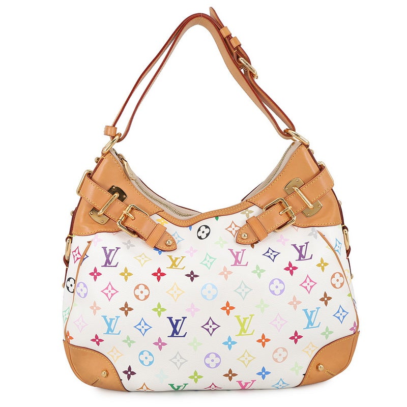 ルイヴィトン ショルダーバッグ モノグラム・マルチカラー グレタ M40195 LOUIS VUITTON ヴィトン バッグ 白