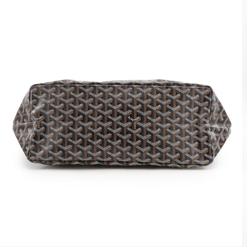 ゴヤール トートバッグ サンルイPM PVC レザー STLCROPMLTY01CL01P GOYARD ポーチ付き 黒 ヘリンボーン