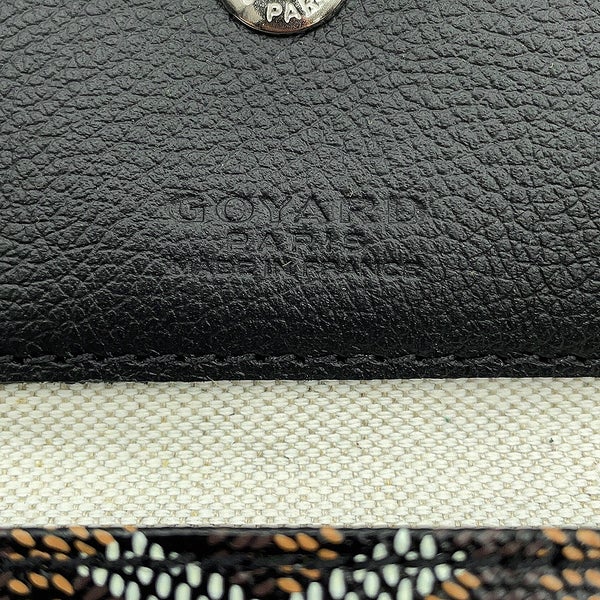 ゴヤール トートバッグ サンルイPM PVC レザー STLCROPMLTY01CL01P GOYARD ポーチ付き 黒 ヘリンボーン