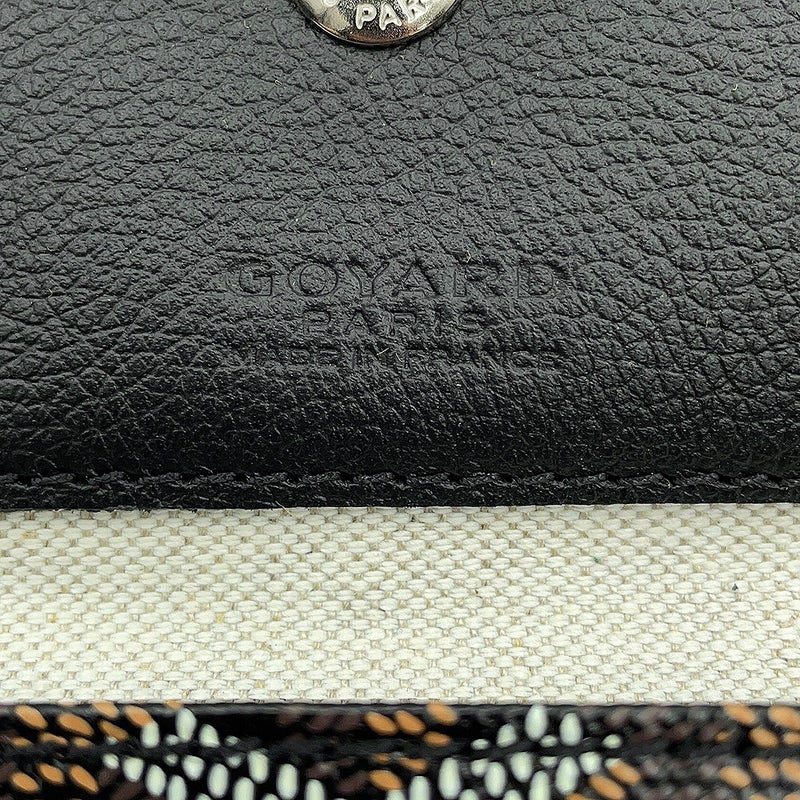 ゴヤール トートバッグ サンルイPM PVC レザー STLCROPMLTY01CL01P GOYARD ポーチ付き 黒 ヘリンボーン