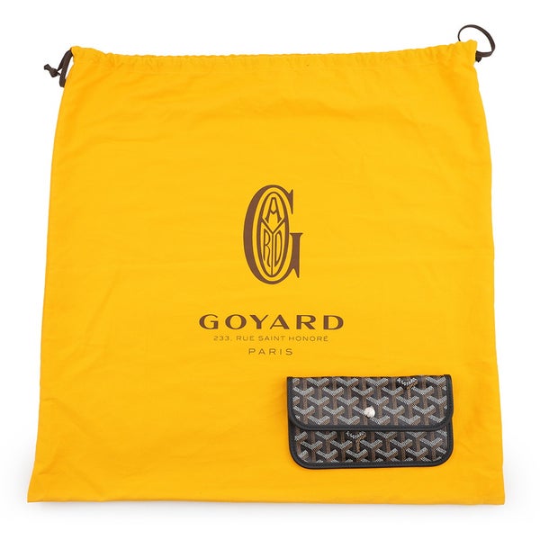 ゴヤール トートバッグ サンルイPM PVC レザー STLCROPMLTY01CL01P GOYARD ポーチ付き 黒 ヘリンボーン