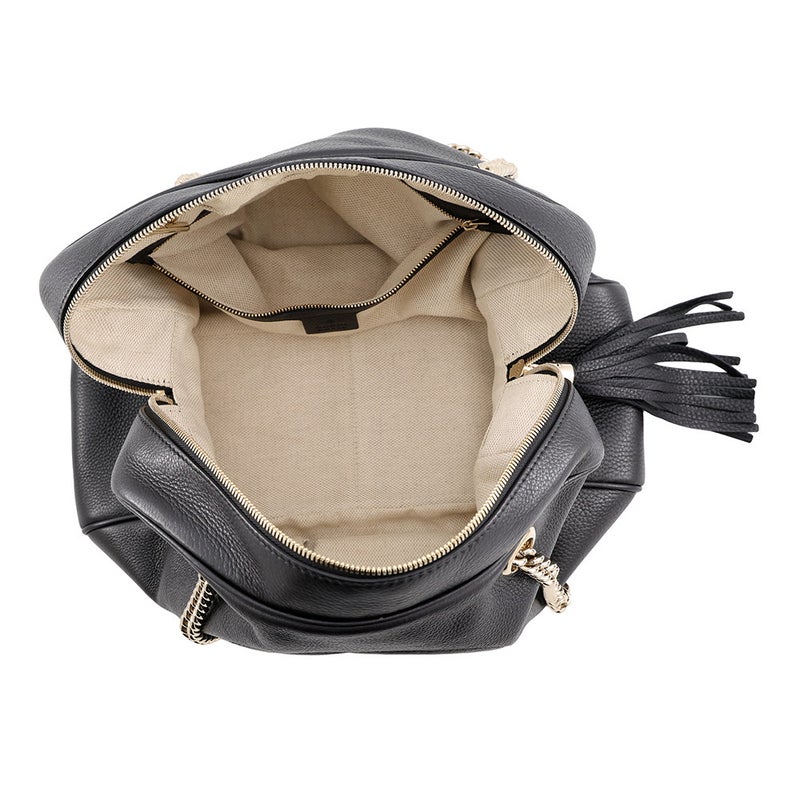 グッチ トートバッグ ソーホー インターロッキングG チェーンショルダーバッグ カーフレザー 353126 GUCCI 黒