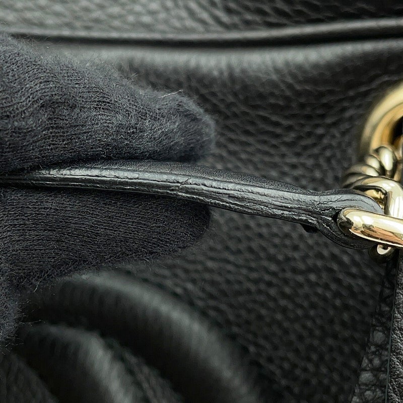 グッチ トートバッグ ソーホー インターロッキングG チェーンショルダーバッグ カーフレザー 353126 GUCCI 黒