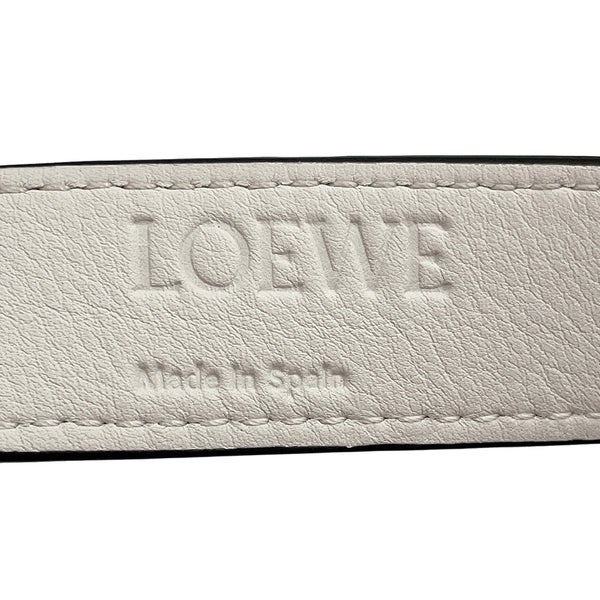 ロエベ ハンドバッグ バスケットバッグ スモール パームリーフ/カーフ A223S93X04 LOEWE カゴバッグ 白