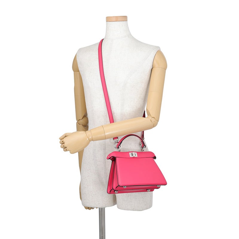 フェンディ ハンドバッグ ピーカブー アイシーユー ISeeU プチ レザー 8BN335 FENDI 2way