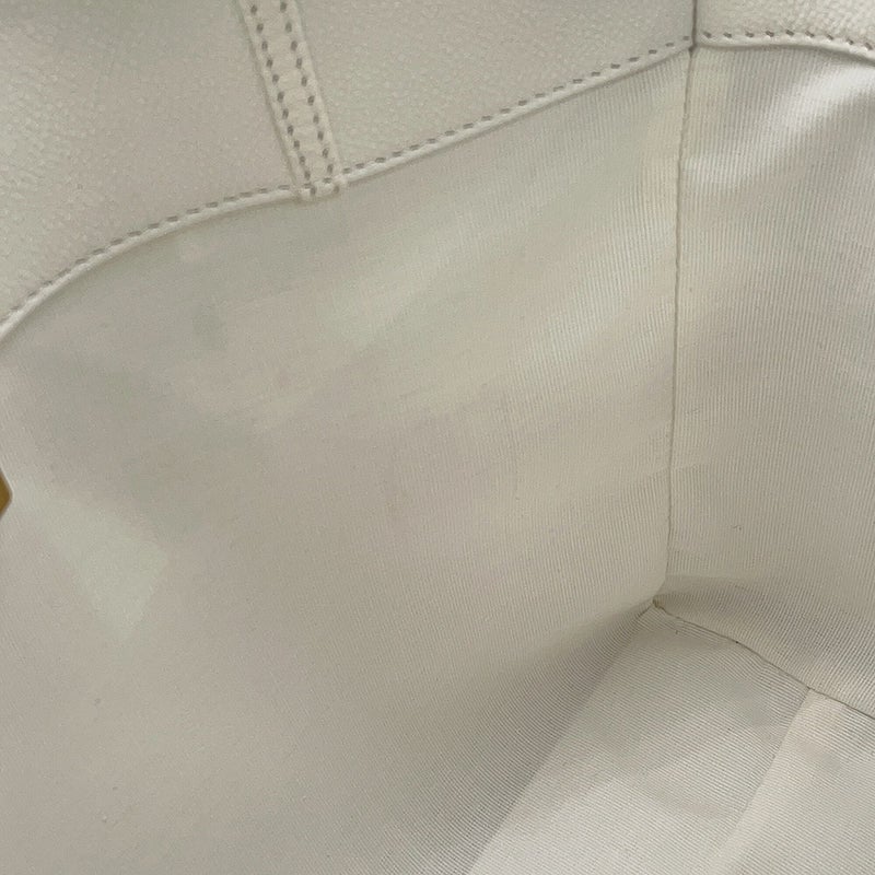シャネル トートバッグ マトラッセ ココマーク キャビアスキン AS5777 CHANEL 2wayショルダーバッグ 白