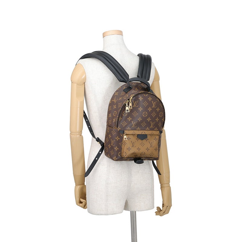 ルイヴィトン リュック モノグラム・リバース パームスプリングス バックパックPM M43116 LOUIS VUITTON ブラック 黒
