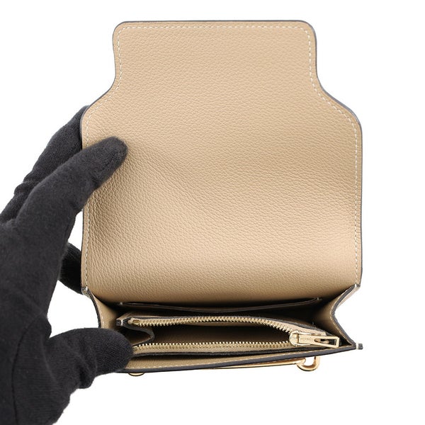 エルメス 財布 ロウリス ルリ スリム トレンチ/ゴールド金具 エバーカラー K刻印