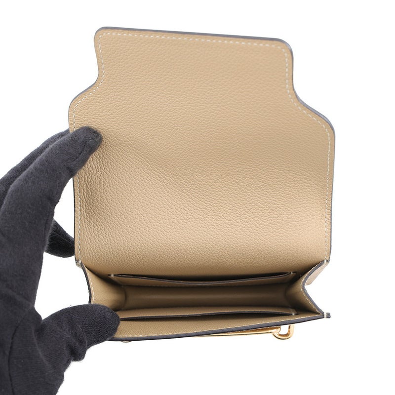 エルメス 財布 ロウリス ルリ スリム トレンチ/ゴールド金具 エバーカラー K刻印