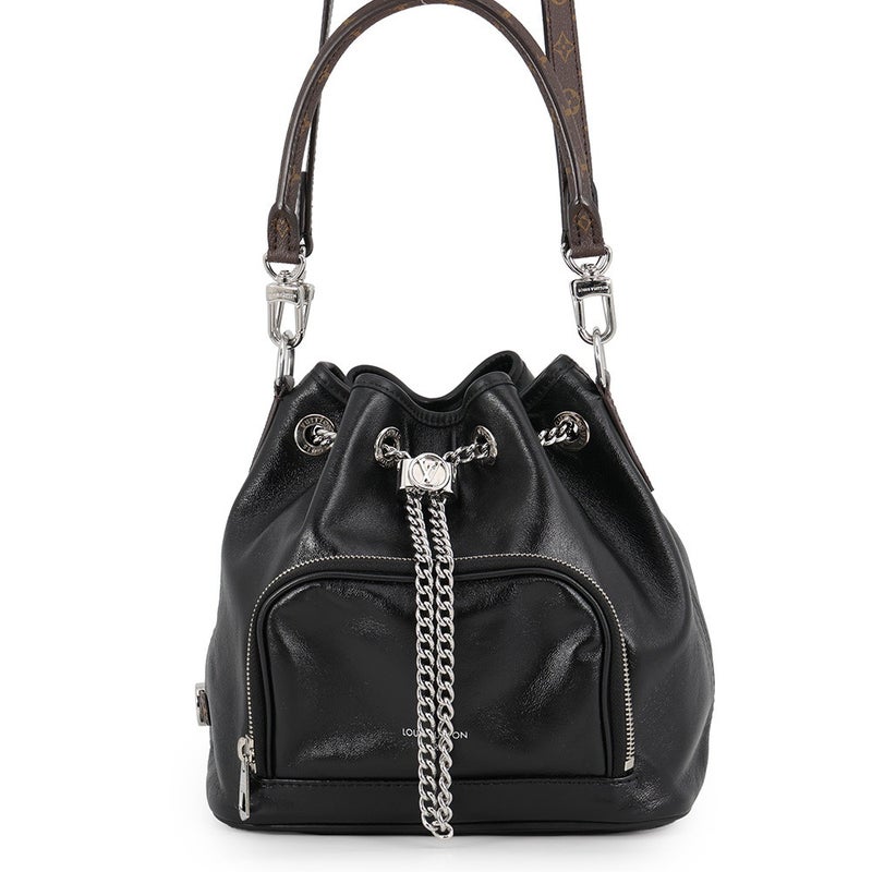 ルイヴィトン ハンドバッグ ラムレザー ノーウェイ・バイブ M14377 LOUIS VUITTON ヴィトン バッグ 2way 黒 ブラック