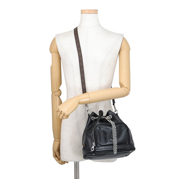 ルイヴィトン ハンドバッグ ラムレザー ノーウェイ・バイブ M14377 LOUIS VUITTON ヴィトン バッグ 2way 黒 ブラック