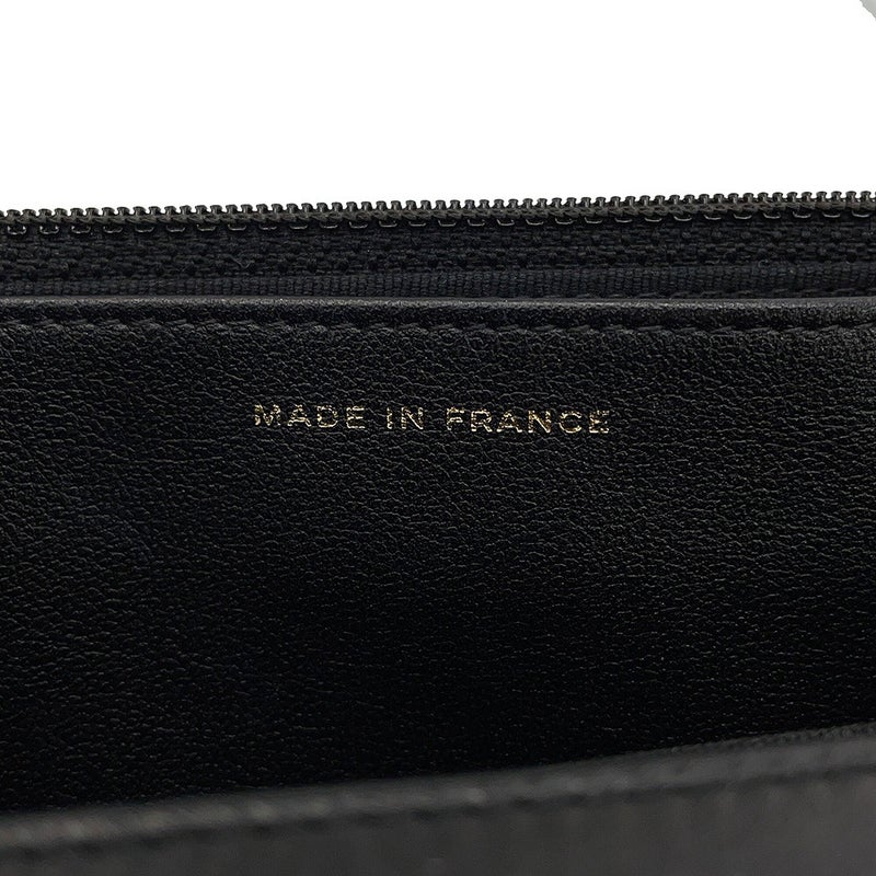 シャネル チェーンウォレット トレンディCC マトラッセ ココマーク ラムスキン AP4184 CHANEL 財布 黒