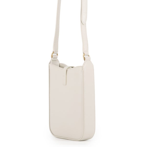 サンローランパリ ショルダーバッグ LE 5 A 7 ミニ バーティカル カーフレザー 735214 SAINT LAURENT PARIS 白