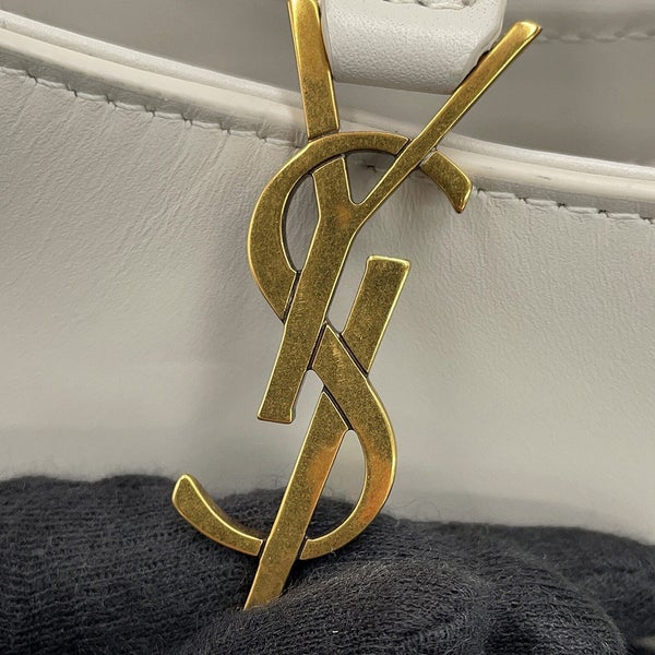 サンローランパリ ショルダーバッグ LE 5 A 7 ミニ バーティカル カーフレザー 735214 SAINT LAURENT PARIS 白