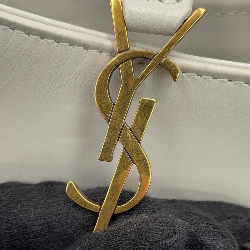 サンローランパリ ショルダーバッグ LE 5 A 7 ミニ バーティカル カーフレザー 735214 SAINT LAURENT PARIS 白