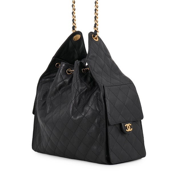シャネル チェーンショルダーバッグ CHANEL25 ミディアム ココマーク マトラッセ キャビアスキン AS5311 CHANEL 黒