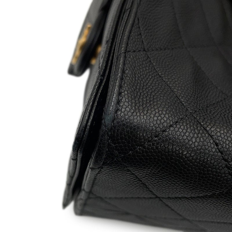 シャネル チェーンショルダーバッグ CHANEL25 ミディアム ココマーク マトラッセ キャビアスキン AS5311 CHANEL 黒
