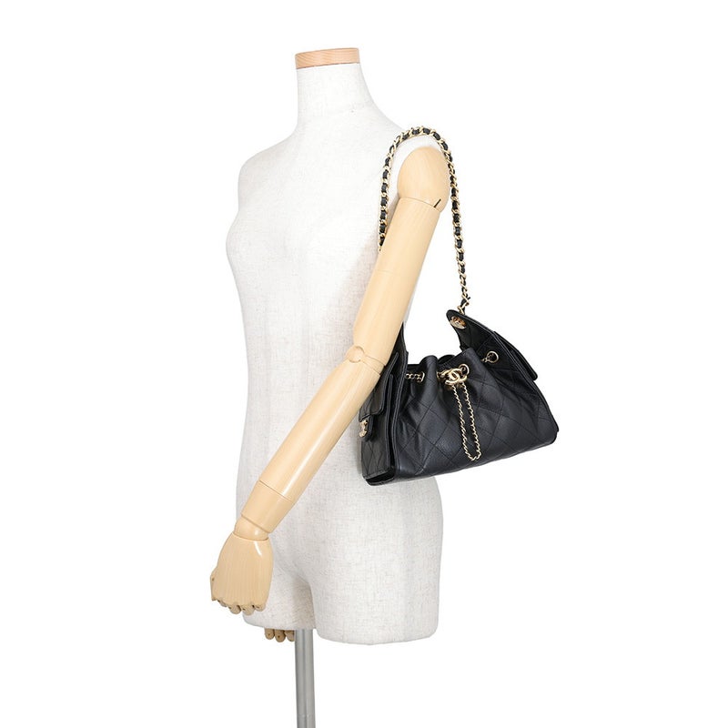 シャネル チェーンショルダーバッグ CHANEL25 ミニ ココマーク ワンショルダー AS5631 CHANEL 黒