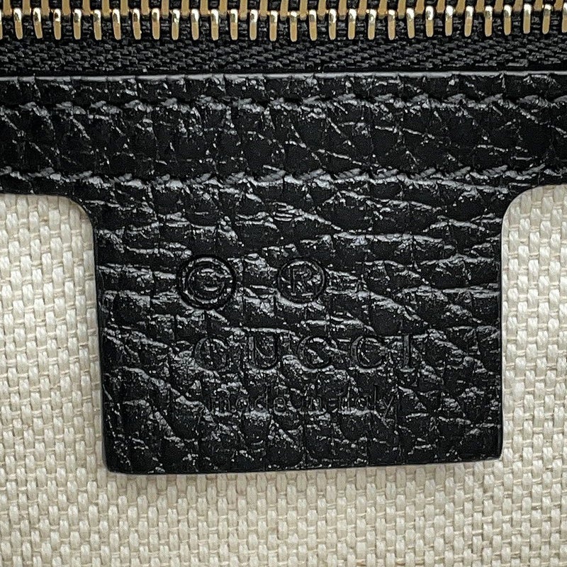 グッチ ハンドバッグ ソーホー インターロッキングG レザー 607722 GUCCI ショルダーバッグ 黒 アウトレット品