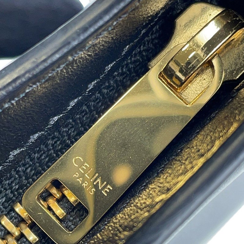 セリーヌ ショルダーバッグ キュイル トリオンフ レザー 198153DU3.38NO CELINE ワンショルダー 黒