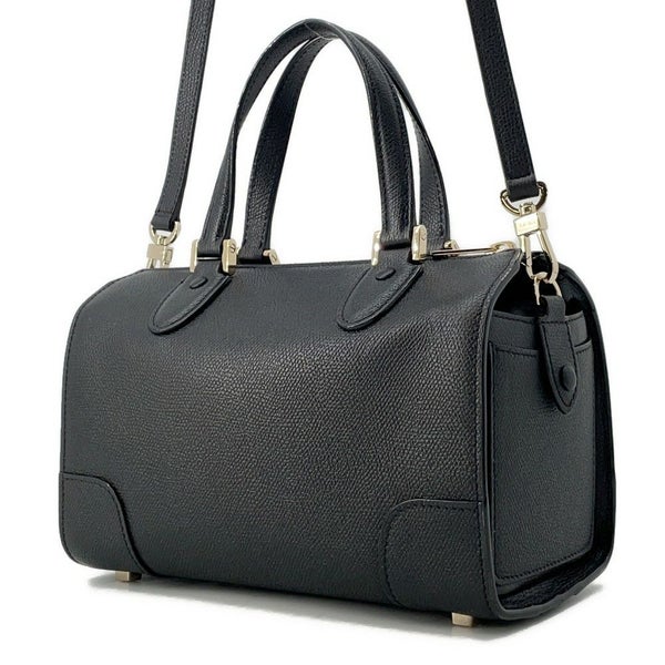 ヴァレクストラ ハンドバッグ バビラ ミニ レザー WBBB0031028LOC99NN Valextra ショルダーバッグ 黒