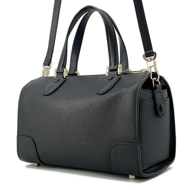 ヴァレクストラ ハンドバッグ バビラ ミニ レザー WBBB0031028LOC99NN Valextra ショルダーバッグ 黒