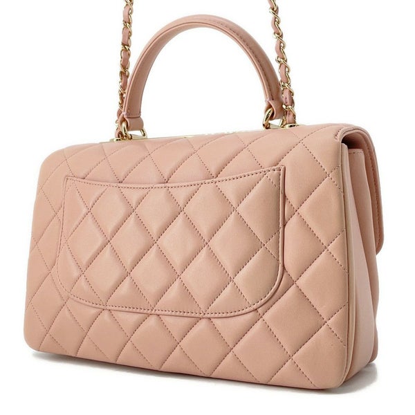 シャネル ハンドバッグ トレンディCC トップハンドル マトラッセ ココマーク ラムスキン A69923 CHANEL 2wayチェーンショルダー