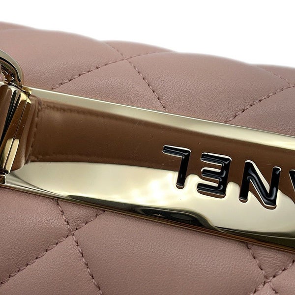 シャネル ハンドバッグ トレンディCC トップハンドル マトラッセ ココマーク ラムスキン A69923 CHANEL 2wayチェーンショルダー